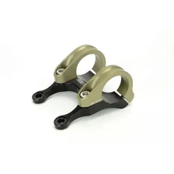Renthal Integra II Direct Mount Vorbau, 31.8mm, 50mm, 0°, gold/black