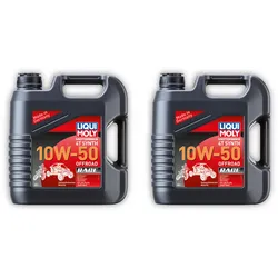 2x Motorbike 4T Synth 10W-50 Offroad Race LIQUI MOLY 3052 Motoröl Motorrad Öl 4L