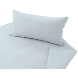 Cotonea Bio-Chambray Bettwäsche Nuance 135x200 + 80x80 cm | hellblau - blau