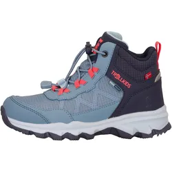 Trollkids, Jungen, Wanderschuhe, Trolltunga Hiker Mid XT (36), Blau, Pink