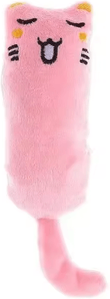 Inspire Picks Cute Thumb Catnip Plush Toy Interactive Chew & Cuddle Pillow For Cats pink