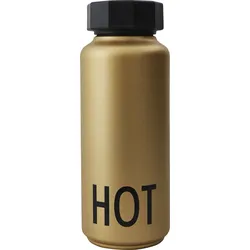 Hot Thermosflasche goldfarben