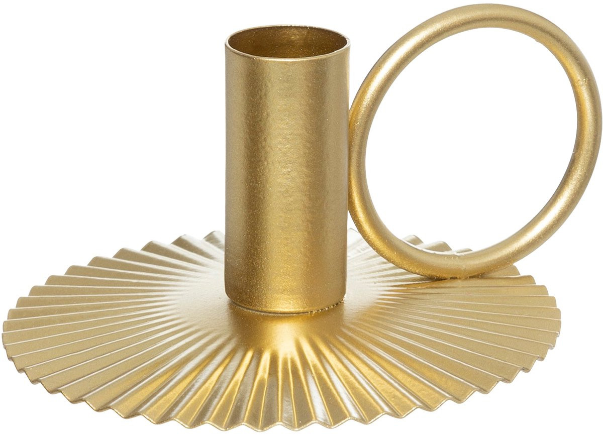 Fééric Lights and Christmas Kerstdecoratie Kandelaar - Goud - Ø11 x H6 cm