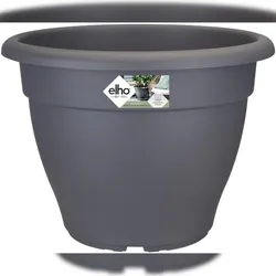 Elho Torino Campana Blumentopf Anthrazit Ø 25 cm Pflanzkübel wetterfest 6L