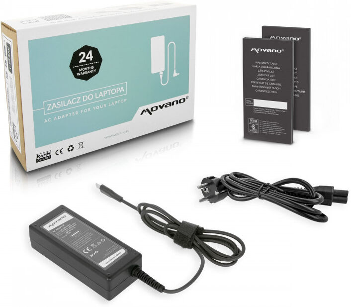 Movano Ladegerät 65W USB Typ C USB-C / AC 100-240V