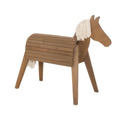 Holzpferd ROBA "Spielpferd", braun (teak), Stehtiere, KinderB:50cm H:105cm L:126cm, B:50cm H:105cm L:126cm