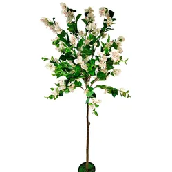 Kunstpflanze Bougainvilleabaum 185 cm Kunststoff Weiß L (Large)