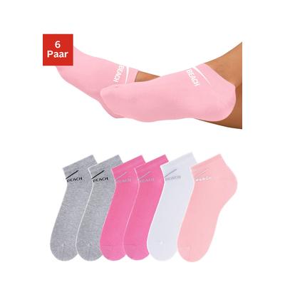 Venice Beach "Damen Kinder Sportsocken, Laufsocken, Kurzsocken" Packung, 6 Paar tlg. perfekte Passform durch LYCRA-Anteil