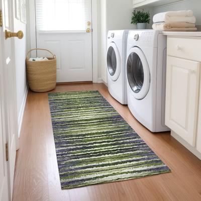 Addison Rugs Machine Washable Indoor/ Outdoor Chantille Jagged Stripes Rug