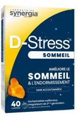 Synergia D-Stress Sommeil Endormissement 40 Comprimés - Boîte 40 comprimés