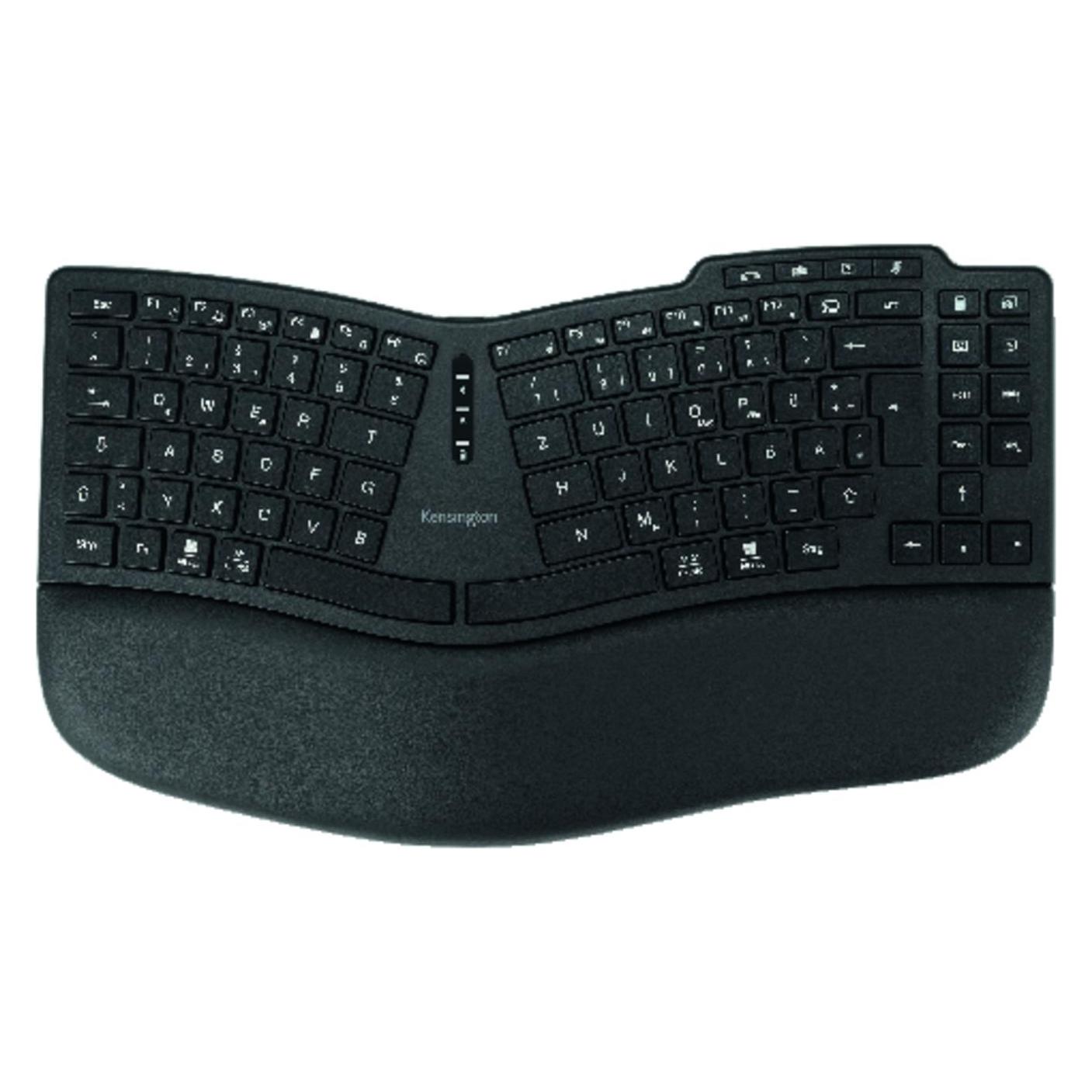 Kensington Pro Fit Ergo Kabellose Tastatur KB675 EQ TKL wiederaufladbar (DE, Docking, Kabellos) (K75491DE)