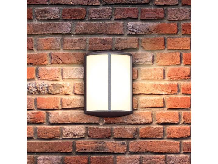 Philips LED Außenwandleuchte Stock, schwarz, Aluminium, Modern, Laternenform