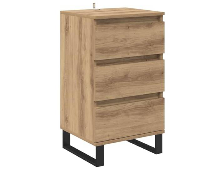GHVBNMF Kommode Sideboard mit 3 Schubladen 40x35x70cm Artisan Eiche Optik Kompakter Beistellschrank für Flur und Schlafzimmer schafft mühelos Ordnung und passt durch sein schlankes Design überall.