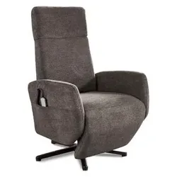 sit & more Sessel TV Morris Stoff Grau Dunkelgrau