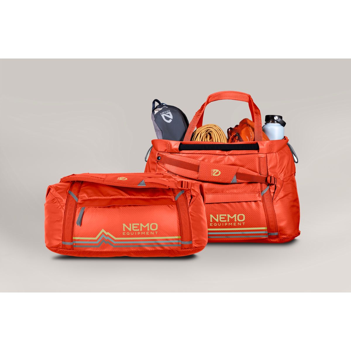 Nemo Double Haul Convertible Duffel 55L spicy orange 811666037466