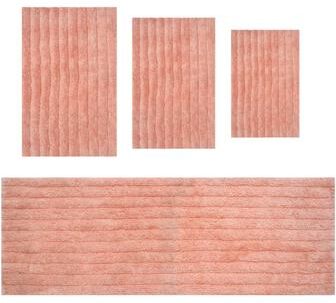 Home Weavers Inc Essence Microfiber Non-Slip Bath Rug Set with Runner