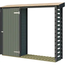 Weka Killarney Holzregal 250/300 cm graugrün/anthrazit Killarney Gr. 4 & Gr. 5 - Holzregal 300 cm