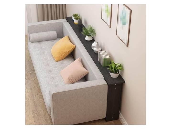 ZJKXJH Schmaler Konsolentisch Skinny Hinter Couch Tische, Schmaler Eingangstisch, Konsolentisch für Eingangsbereich Flur Couch Hinter Sofa, Kleine Räume(Black,120x15x65cm/47.2x5.9x25.6in)