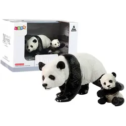 2er-Set Pandafiguren mit einem jungen Panda  Serie Tiere der Welt