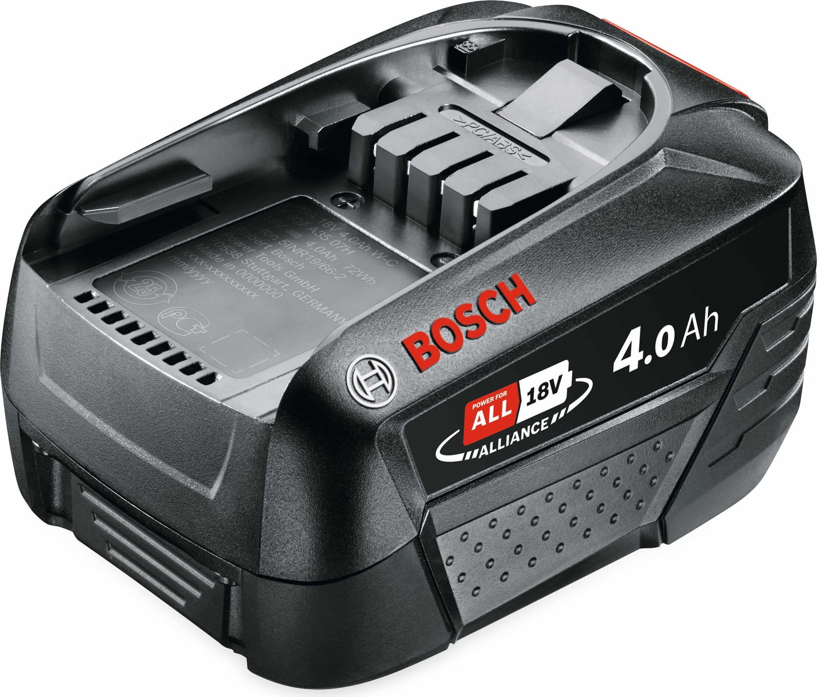Bosch Accupack PBA 18V 4.0Ah Accu, 18 Volt, Zwart