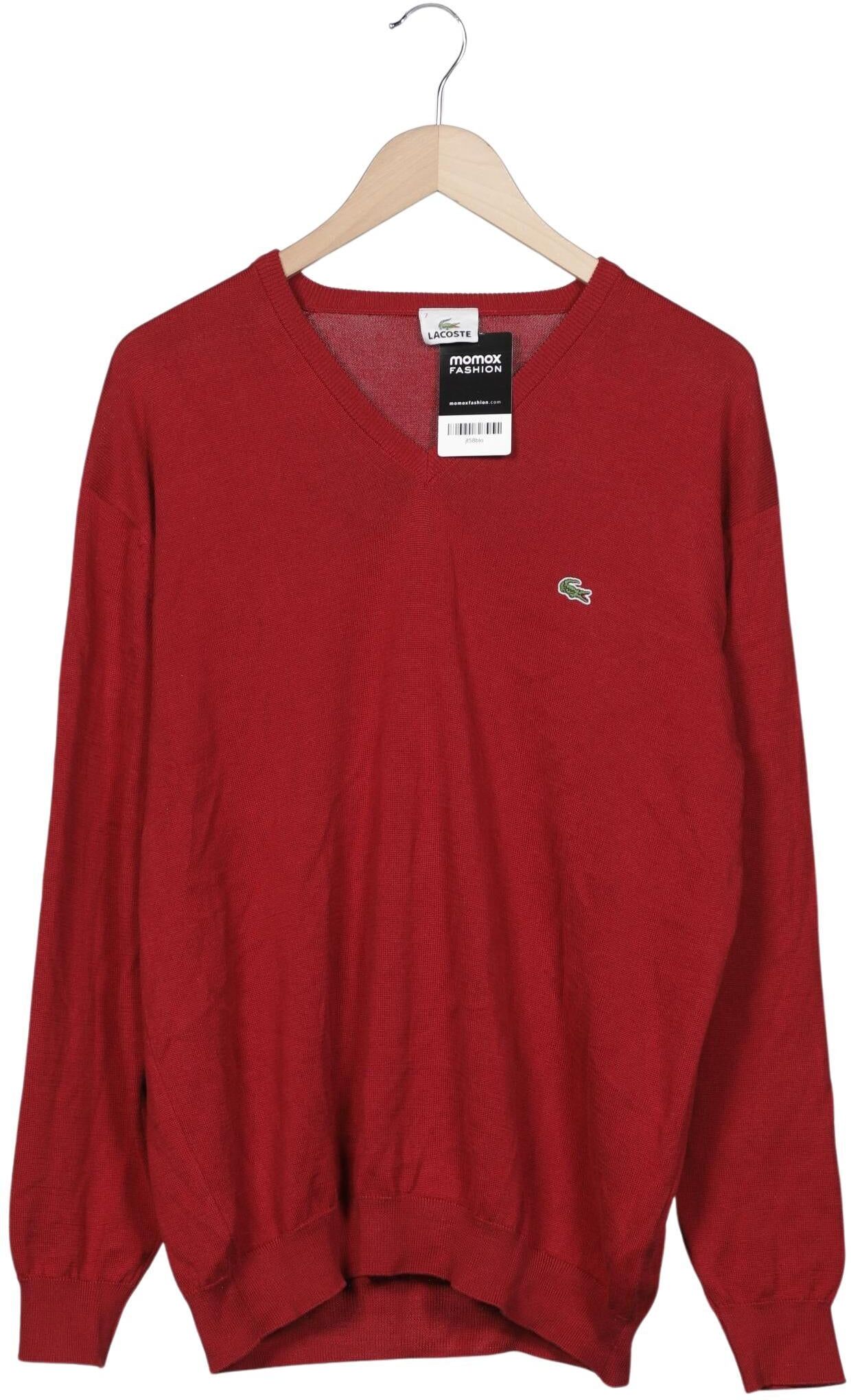 Lacoste Herren Pullover, Rot, Gr. Xxl, Baumwolle - Second Hand