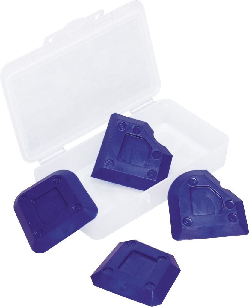 Beko Fugenspachtel-Set, Fugenglätter für Dichtstoffe, 4 Fugenspachtel-Gummis im Set