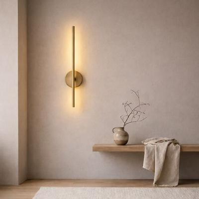 Universal Stock Rechargeable Magnetic LED Wall Sconce Wireless Wall Light For Bedroom, Hallway & Living Room gold