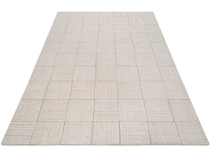 Wollteppich WECON HOME Lasse , beige (creme,beige), B:170cm H:8mm L:240cm, Wolle, Teppiche, Wollteppich