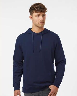 Independent Trading Co. EXP25PH Perform Hooded Sweatshirt in Classic Navy Blue size Medium   Triblend