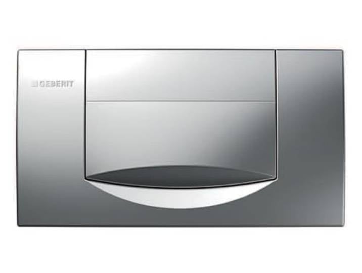 Plaque de fixation Geberit 200F\, rinçage-arrêt-rinçage\, 115.222.46.1\, Couleur: Chromé mat