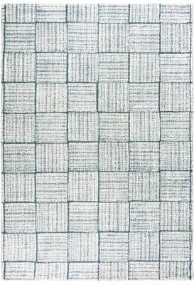 NAVATEXTURA Wondrous Checkered Hand-tufted Wool Rug