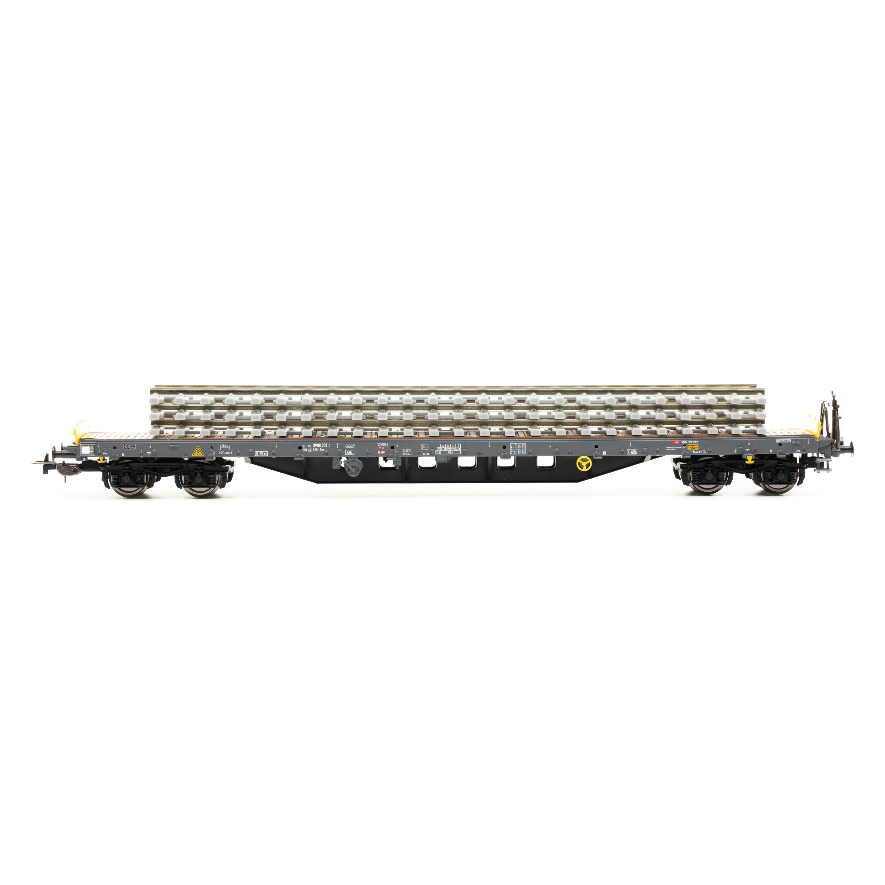 Piko SBB Flachwg. Bauzug CH-SBB I beladen mit Betonschwellenstapel Ep VI (Spur H0) (24547)