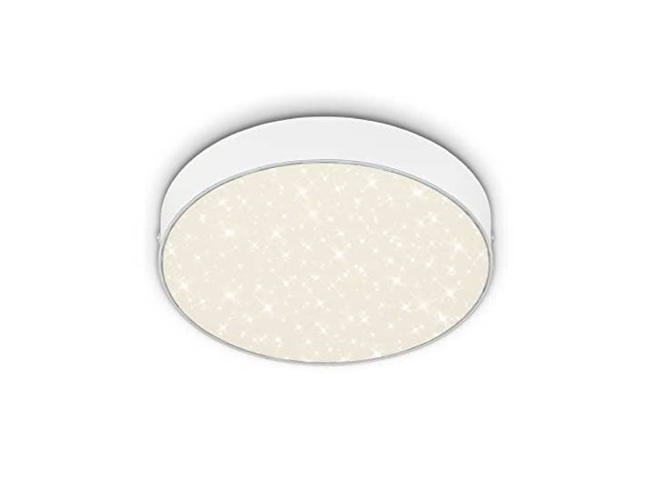BRILONER - LED Deckenlampe mit Sternendekor, Deckenleuchte rahmenlos, LED Aufbauleuchte, neutralweiße Farbtemperatur, Weiß , 21.2cm