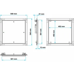 Revisionsklappe 500x500 AQUA