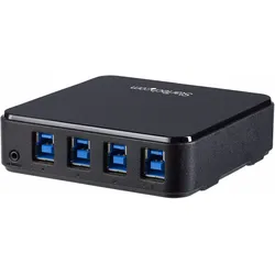 StarTech USB 3.0 Sharing Switch (USB-B, 4 Ports), Dockingstation + USB Hub, Schwarz