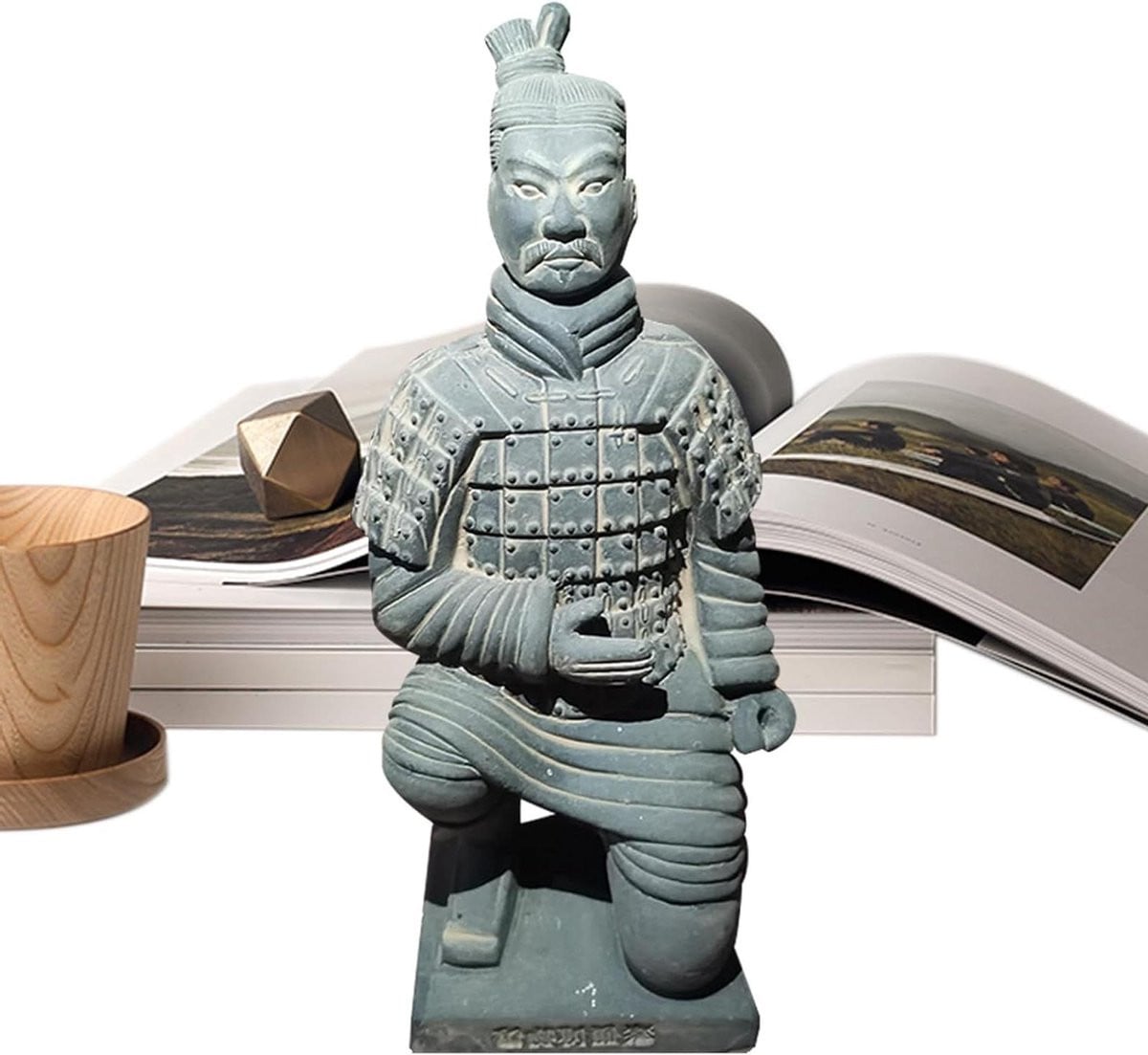 Terracotta Figuur Qin-dynastie Kleibeeld voor Decoratie Hoogte: 20 cm