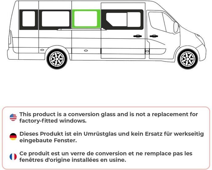 OMAC 6125405F-1MSDFR Seitenscheibe