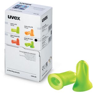 Uvex Ohrstöpsel hi-com 2112095, SNR 24 dB, zum Arbeiten, paarweise verpackt, 100 Paar
