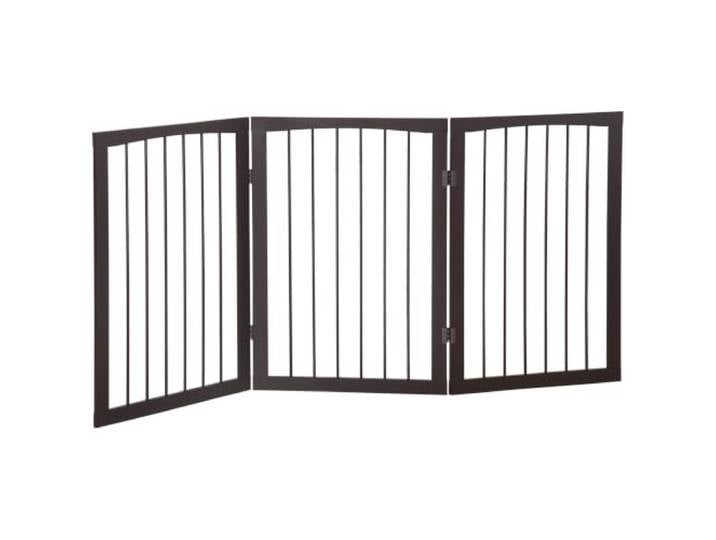 PawHut Barrière Modulable Pliable Barrière de Sécurité 160L x 76H cm MDF nan