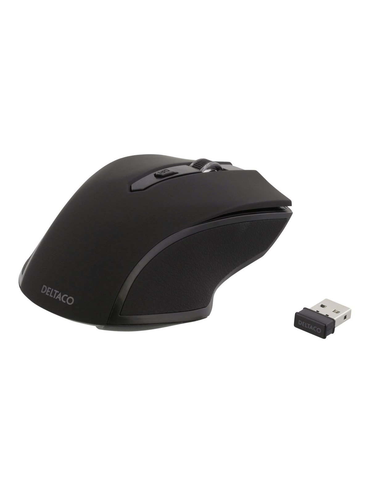 Deltaco MS-763 wireless USB Optical Mouse 5 buttons + scroll Black - Maus (Schwarz)
