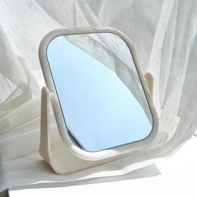 Inspire Daily Merch Portable Foldable Makeup Mirror With Stand, Rotating Double Sided Princess Mirror, Square And Round Desktop Mirror Portable Foldable Makeup Mirror With Stand, Rotating Double Sided Princess Mirror, Square And Round Desktop Mirror