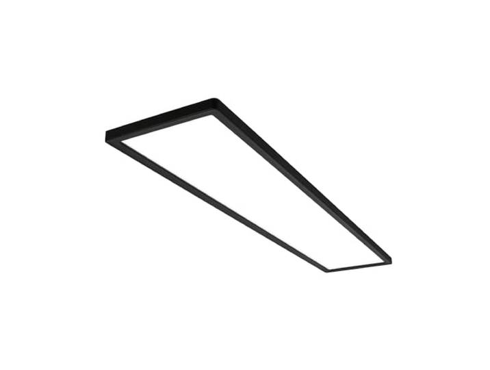 BRILONER - LED Deckenlampe 98cm mit indirektem Licht, 3cm flach, 36W 4800lm, neutralweißes Licht, Lampe, Deckenleuchte, Wohnzimmerlampe, LED Panel, Küchenlampe, Deckenbeleuchtung, 98x20cm, Schwarz