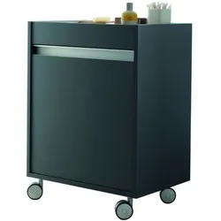 Duravit Ketho Rollcontainer KT2530R4949 50x36x67cm, Tür rechts, graphit matt
