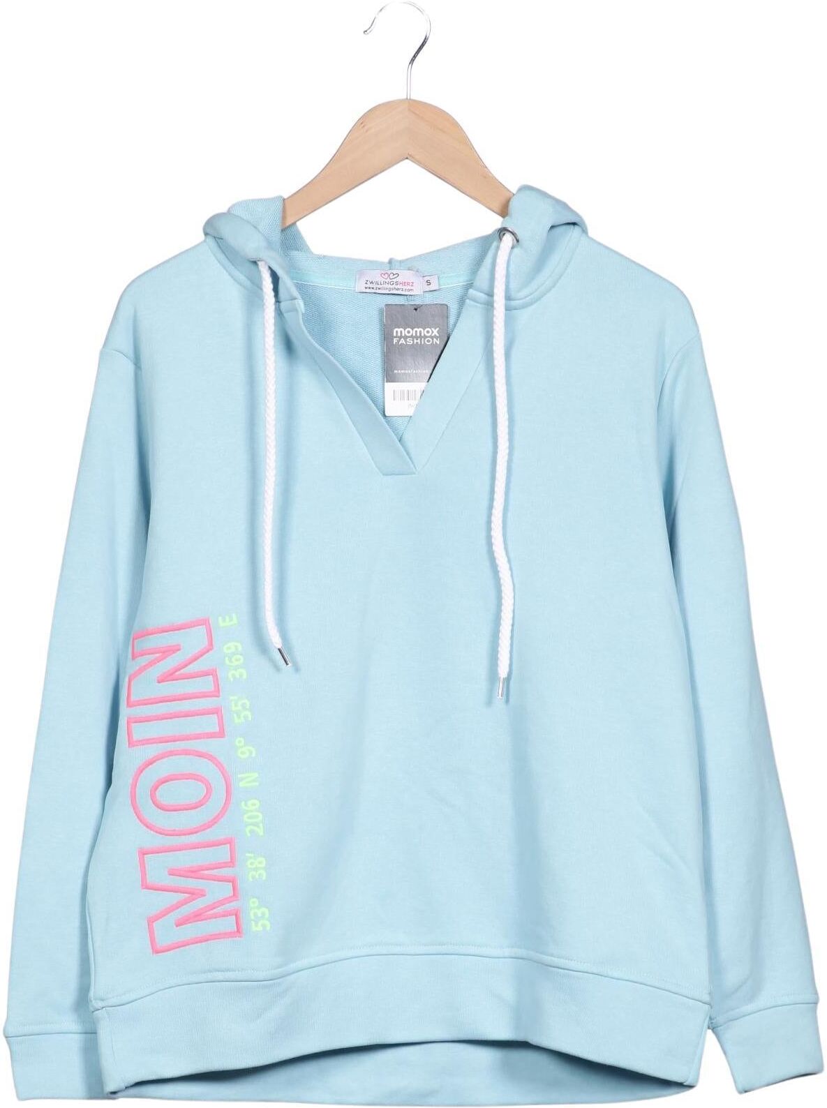 Zwillingsherz Damen Kapuzenpullover, Neon, Gr. S, Baumwolle / Synthetik - Second Hand