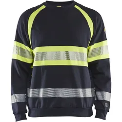 Multinorm Sweatshirt "3459" marine/gelb - 4XL - gelb