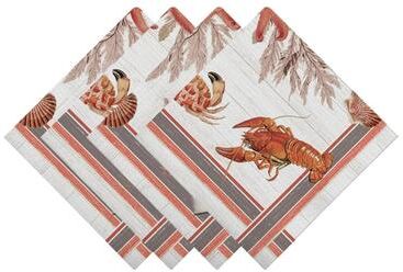 Laural Home "Seafood Shack Napkin Set - 20"" x 20"""