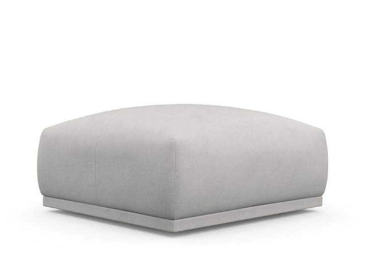 TRENDMANUFAKTUR Hocker Braga 85 x 85 cm, Japandi-Stil, hochwertiger Kaltschaum (1 St), moderner Polsterhocker, 85/42/85 cm (B/H/T)