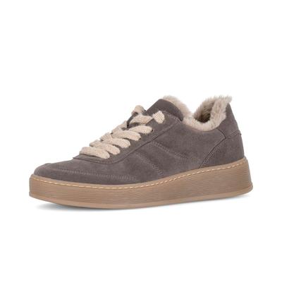 Sneaker GABOR "Sneaker low", Damen, Gr. 41, grau, Schuhe Sneaker