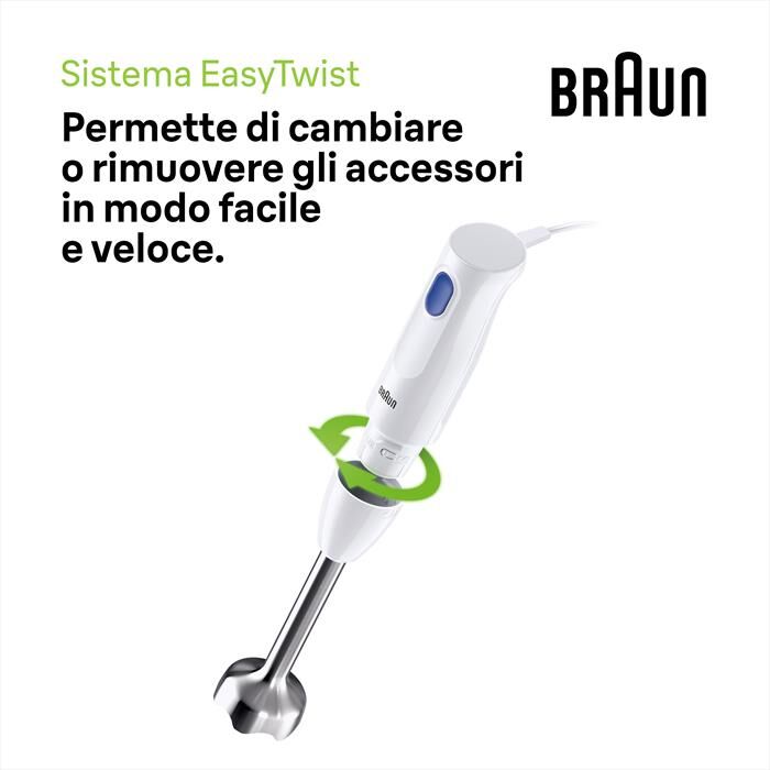 Braun Minipimer Multiquick 1 Mq10.202mwh, Biancohttps://console.delonghi