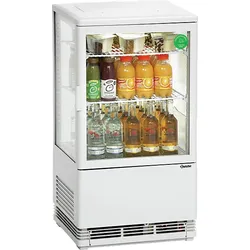 BARTSCHER 700258G 58L Gewerbliche Mini-Kühlvitrine (B, 805 mm hoch, Weiß)